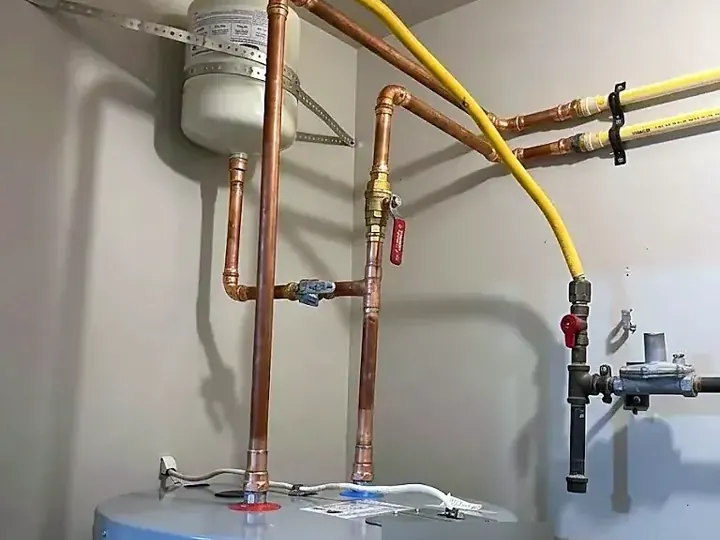 Water heater installation by Sam & Sons Services