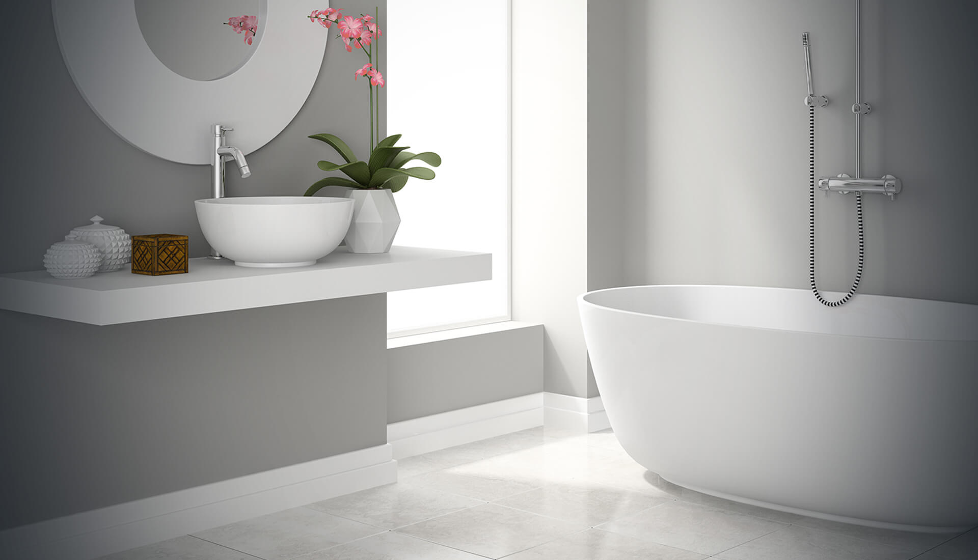 modern bathroom background