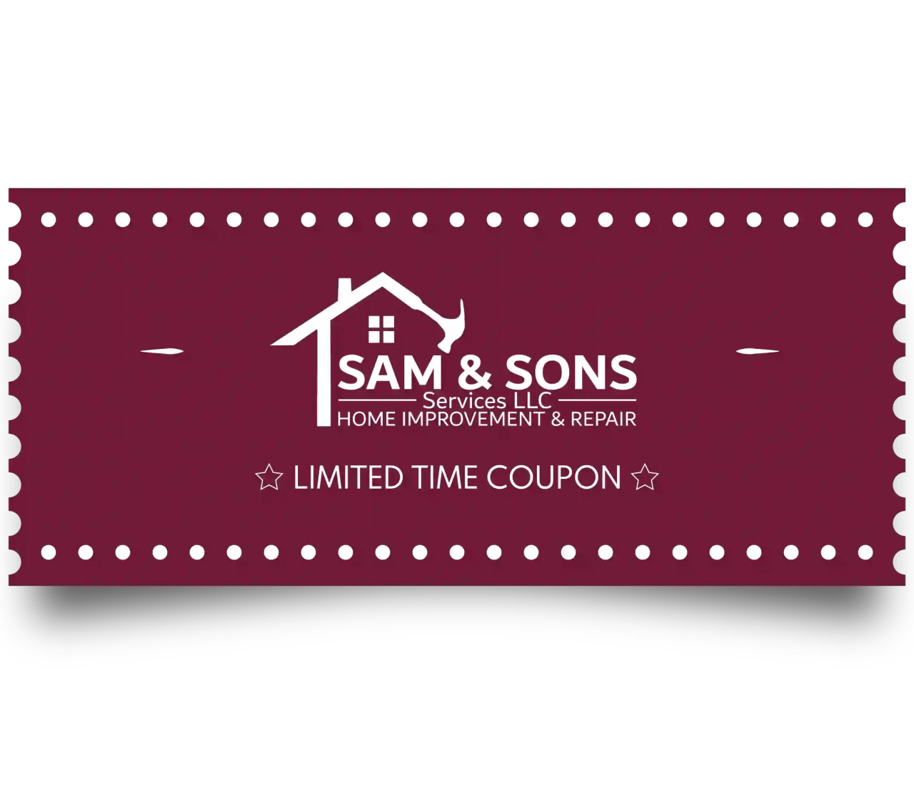 coupones - sam & sons services, home repair services
