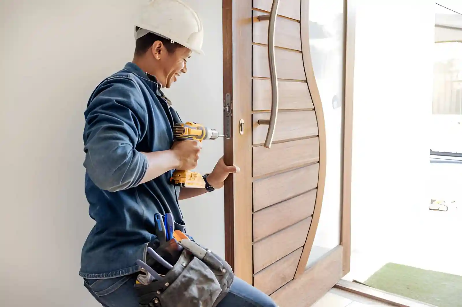 trusted door repair company in annandale va fixing residential door lock