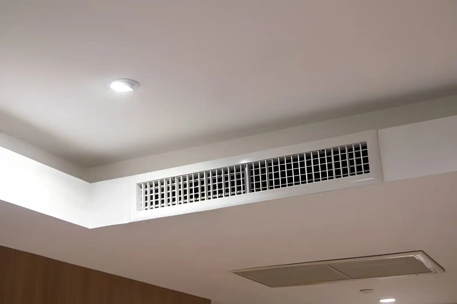 whole-home humidifier installation connected to hvac duct system in northern va home
