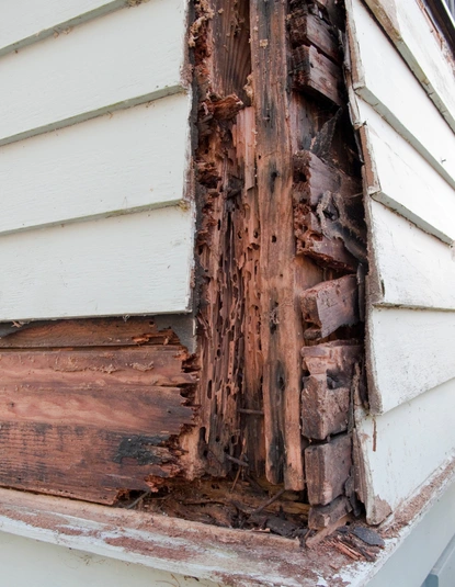 rotted wood repair in oakton va replacing damaged exterior siding and trim