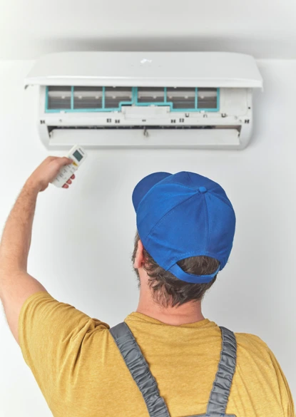 ac installation service ductless mini split system installed inside home