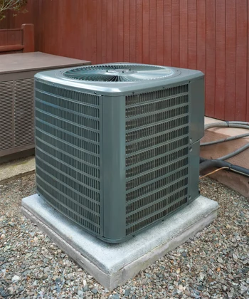 ac installation service outdoor condensing unit installed in northern virginia