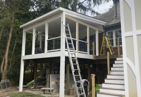 handyman services in washington dc for screened porch construction and exterior home remodeling