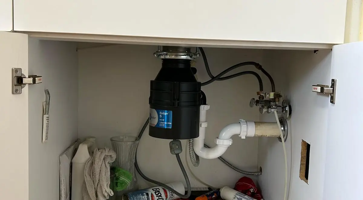 kitchen garbage disposal installation and under sink plumbing service in alexandria va