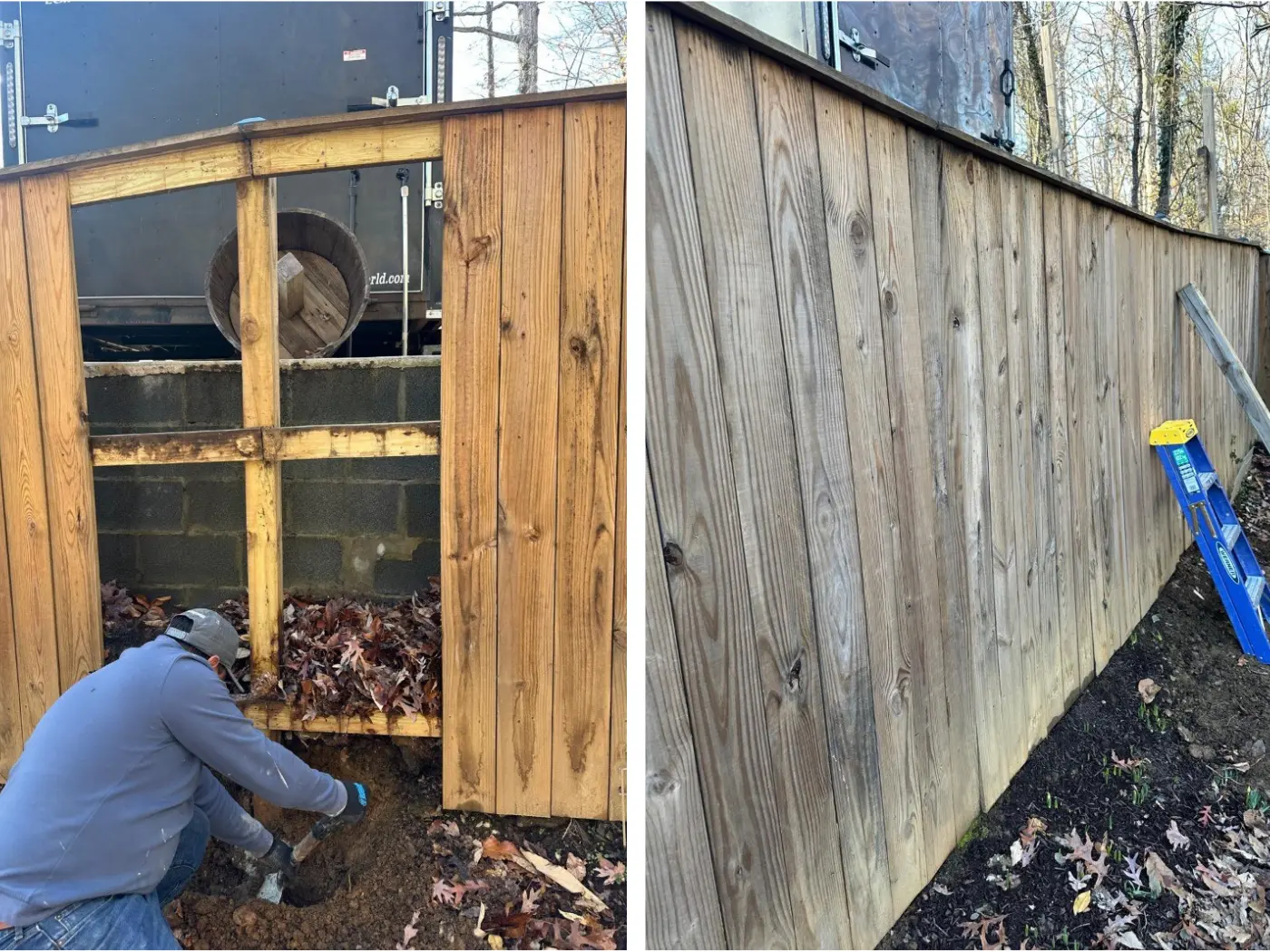 siding repair before and after project in northern virginia
