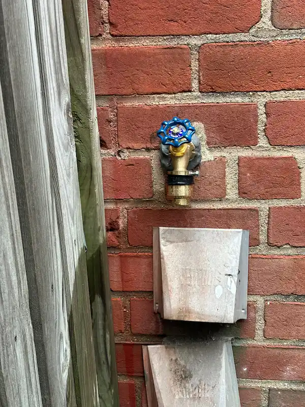 Outdoor hose bib replacement in Woodbridge VA completed by Sam and Sons Services